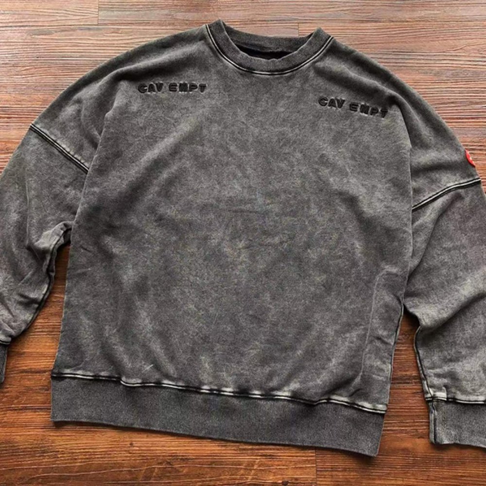 Cav Empt Vintage Crew Neck Sweatshirt Grey